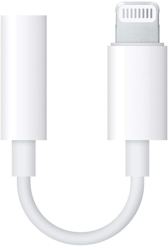 Apple - Lightning-to-3.5mm Headphone Adapter - White