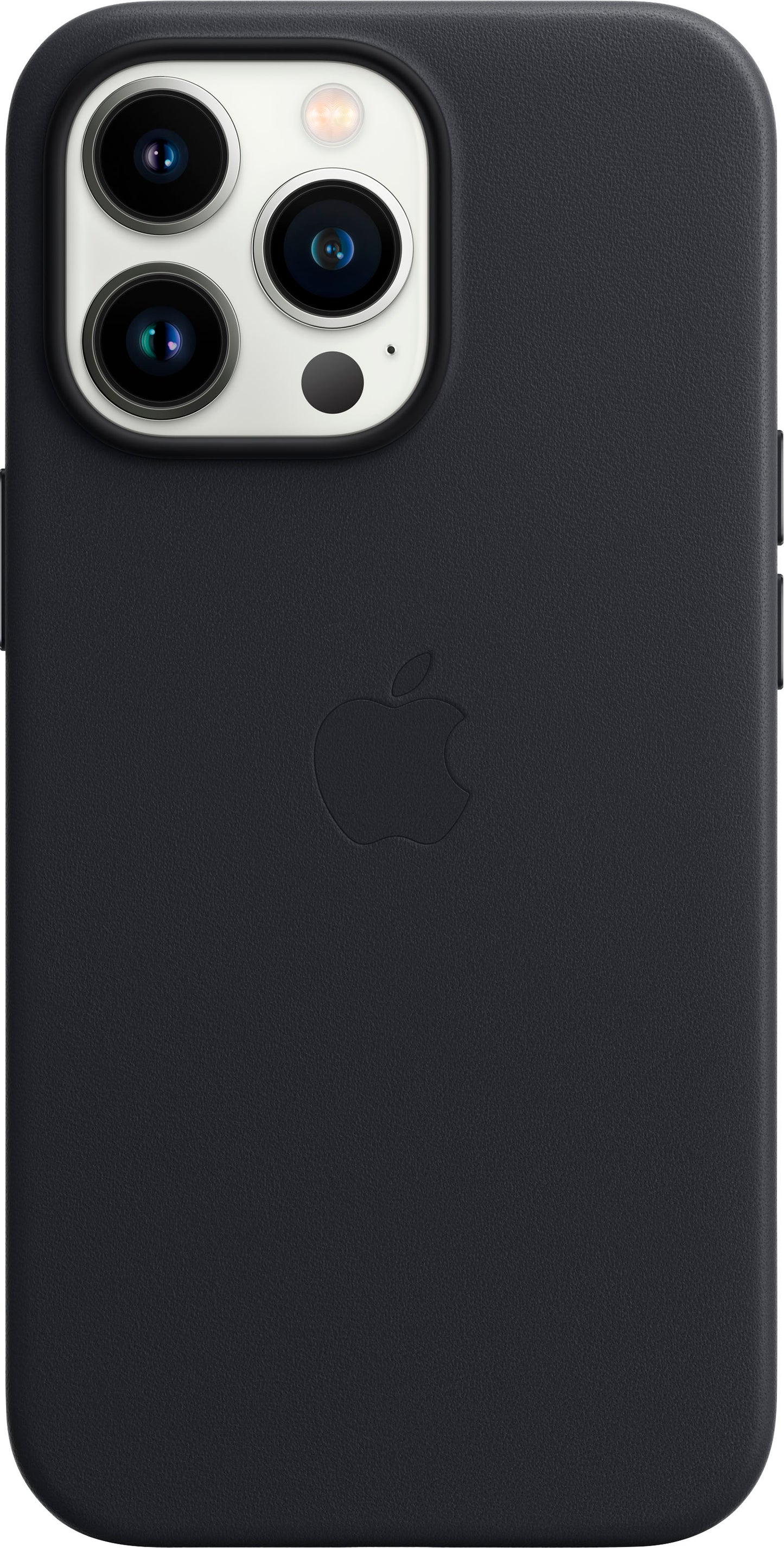 Apple - iPhone 13 Pro Leather Case with MagSafe - Midnight