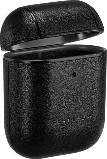 Platinum Leather Case for Apple AirPods - Black