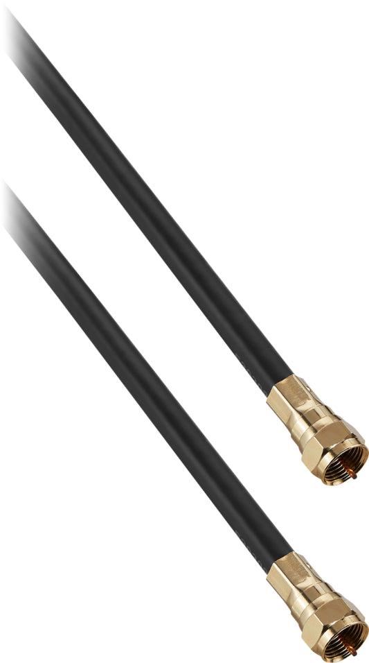 Rocketfish - 6' In-Wall Coaxial Audio Cable - Black