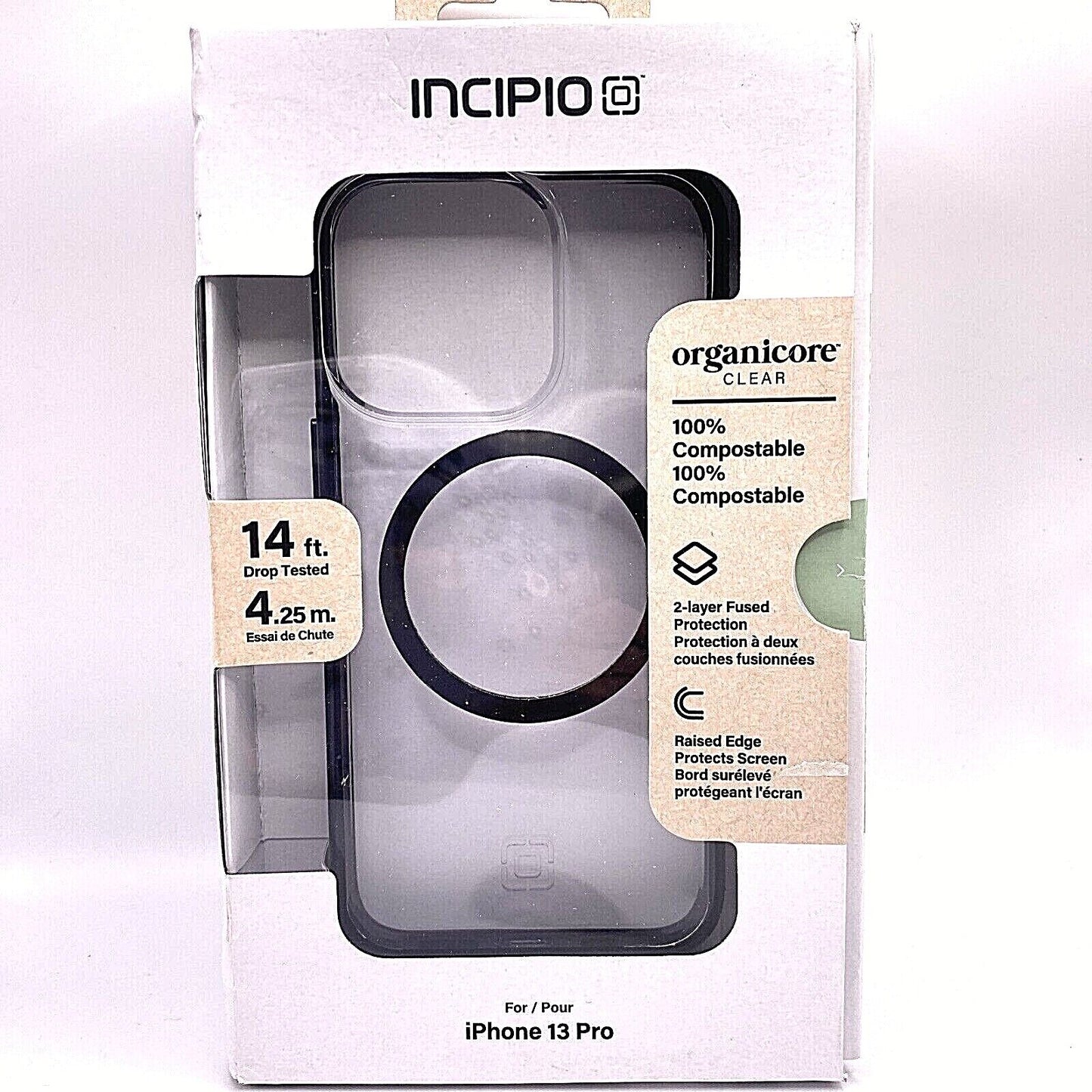 Incipio Organicore Clear Series Hard Case for Apple iPhone 13 Pro - Clear/Black